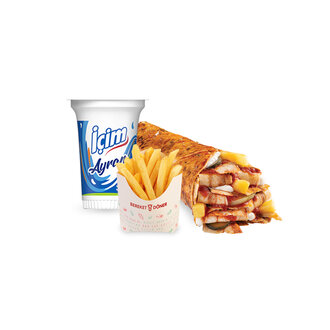 Tavuk Döner Dürüm Menü (M) görseli