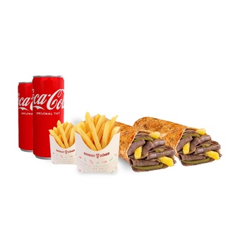 2'Li Et Döner Dürüm Menü (M) görseli