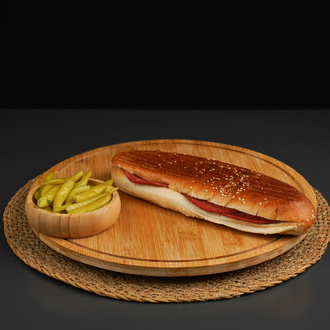 Sandviç Ekmeğine Karışık Tost görseli
