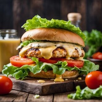 Izgara Tavuk Burger görseli