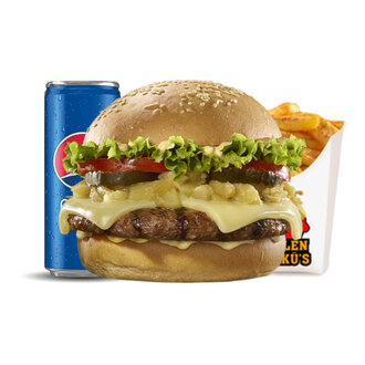 Köz Patlıcan Burger (Büyük) Menü görseli