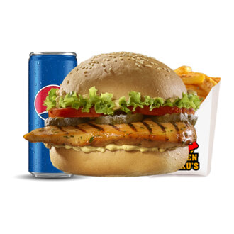 Izgara Tavuk Burger (Orta) Menü görseli