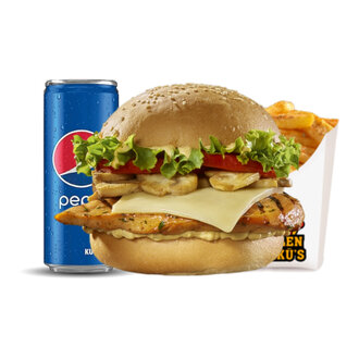 Mantarlı Tavuk Burger (Orta) Menü görseli