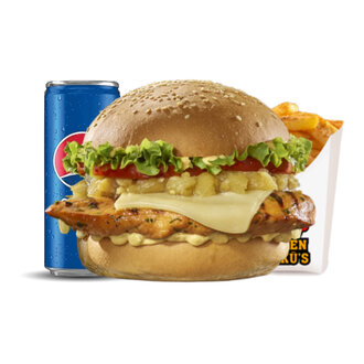 Köz Patlıcan Tavuk Burger (Büyük) Menü görseli