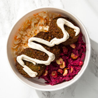 Falafel Köfteler, Coleslaw Ve Pancar Salatası (3 Adet) görseli