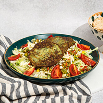 Mozarellalı Mücver Salata görseli