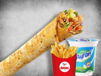 Donas Special Et Döner Dürüm Menü 1 görseli