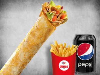 Donas Zurna Et Döner Dürüm Menü 2 görseli