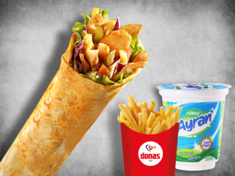 Donas Tavuk Döner Dürüm Menü 1 görseli