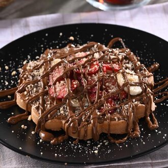 Karamelli Waffle görseli