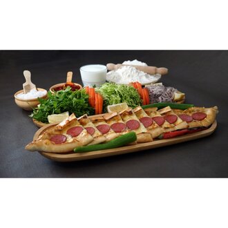 Kaşarlı Salamlı Pide (Kapalı) görseli