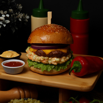 Atom Burger görseli