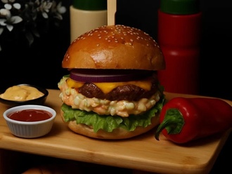 Atom Burger Menü görseli