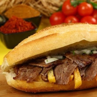 Ekmek Arası Hatay Soslu Ekmek Et Döner Mega Luxury (50 Gr) görseli