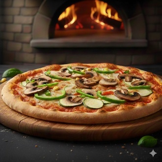 Büyük Vegan Pizza görseli
