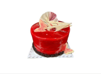 Frambuazlı Çikolatalı Pasta (6 Kişilik) görseli