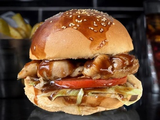 Bbq Chicken Chop Burger (130 G) görseli