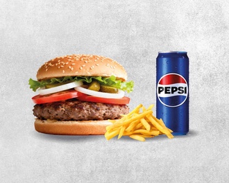 Klasik Burger Menü görseli