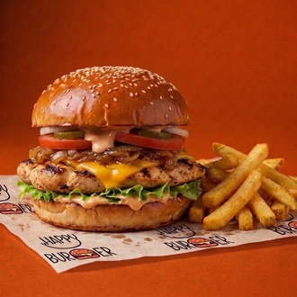 Happy Chicken Cheese Burger görseli