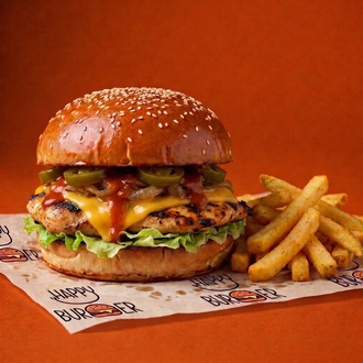 Happy Chicken Hot Burger görseli