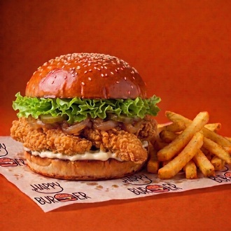 Happy Crispy Chicken Burger görseli