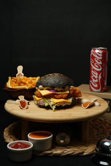 Black Secret Burger Menü görseli