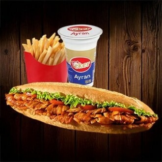 Tam Ekmek Arası Tavuk Döner Menü görseli