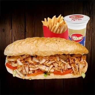 Atom Ekmek Arası Tavuk Döner Menü görseli