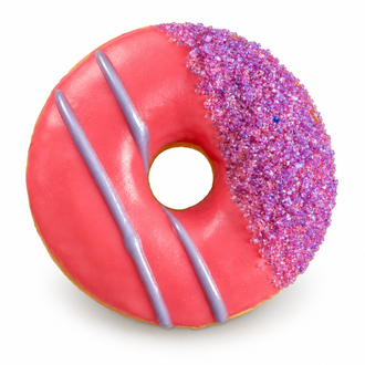 Çilekli Halka Donut görseli