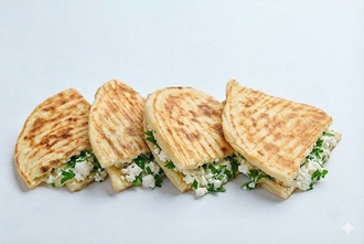 Beyaz Peynirli & Maydanozlu Bazlama Tost görseli