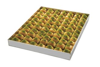 Antep Fıstıklı Süslü Kare Baklava (1 Kg.) görseli