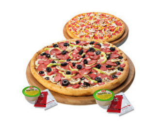 2 Adet Orta Boy Pizza + Sos ( 341 + 341) görseli