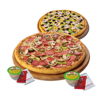 2 Adet Küçük Boy Pizza + Sos ( 244+ 244 ) görseli