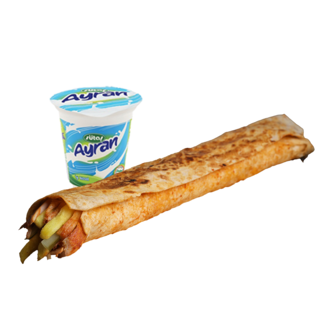 Large Tavuk Döner Dürüm (45 Cm) + Büyük Ayran görseli