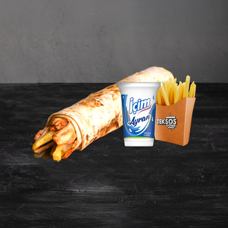 Tavuk Döner Teksos Medium Dürüm Menü görseli