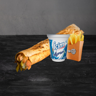 Tavuk Döner Teksos Large Dürüm Menü görseli