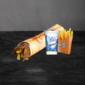 Et Döner Teksos Medium Dürüm Menü görseli