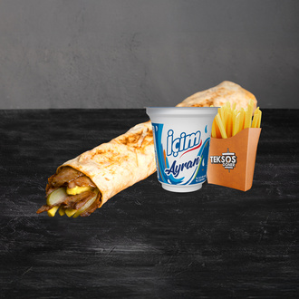 Et Döner Teksos Large Dürüm Menü görseli