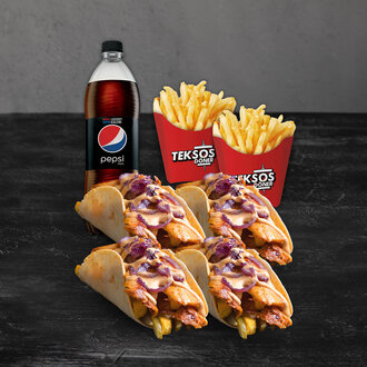 Tek Tako 4’Lü Tavuk Menü görseli