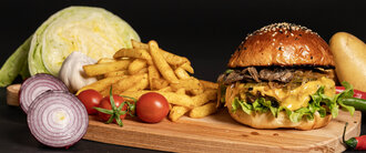 Mushroom Burger (140 Gr.) Menü görseli