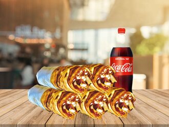 5'Li Tavuk Döner Dürüm Menü görseli