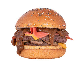 Double French Kiss Burger (180 Gr.) görseli