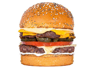 Double California Double Cheeseburger (180 Gr.) görseli