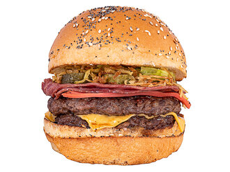 Double Teksas Dobele Füme Burger (180 Gr.) görseli