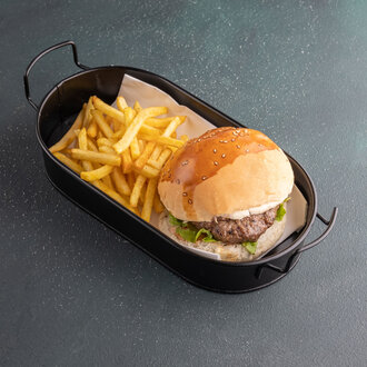 Bbq Burger & Patates Kızartması görseli