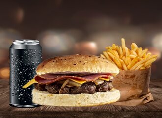 Neones Burger Menü görseli