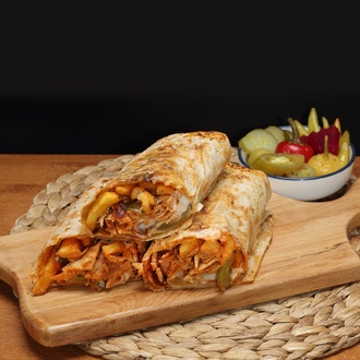 3 Parça Hatay Usulü Tavuk Dürüm görseli