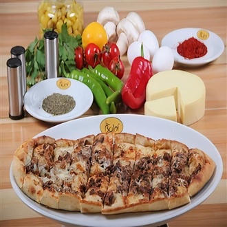 Kavurma Kaşar Mantarlı Pide görseli