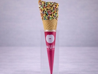 Çikolatalı Renkli Şekerli Kornet görseli