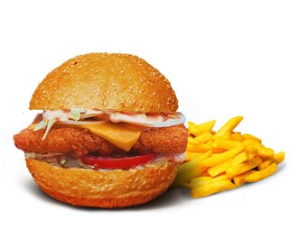 Salt Chıcken Burger görseli